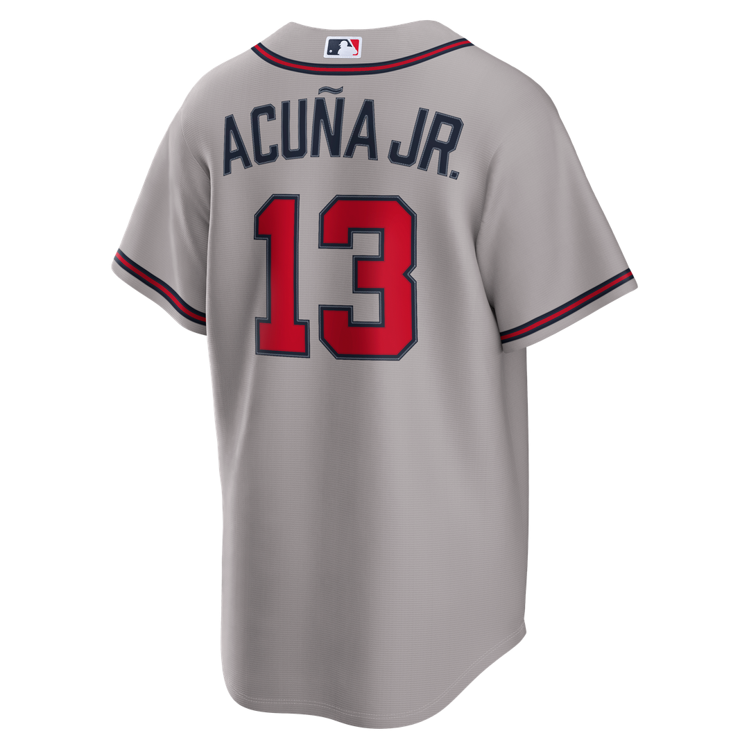 Ronald Acuña Jr. Atlanta Braves Nike Road Replica Jersey - Gray