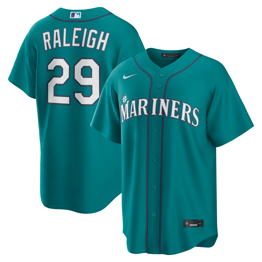 Cal Raleigh Seattle Mariners Nike Alternate Replica Jersey - Teal