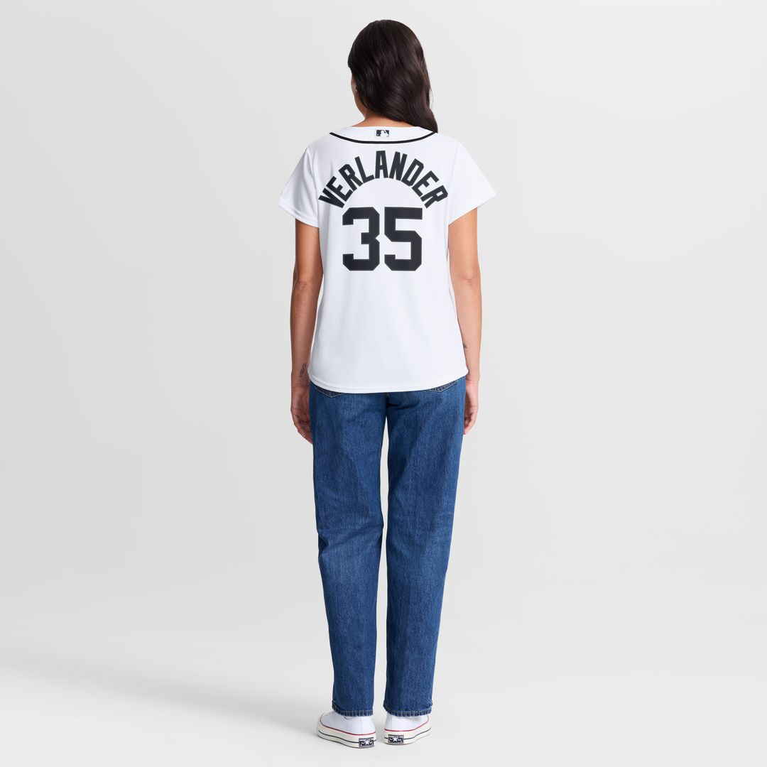 Justin Verlander Detroit Tigers Nike Women's Home Replica Jersey - White