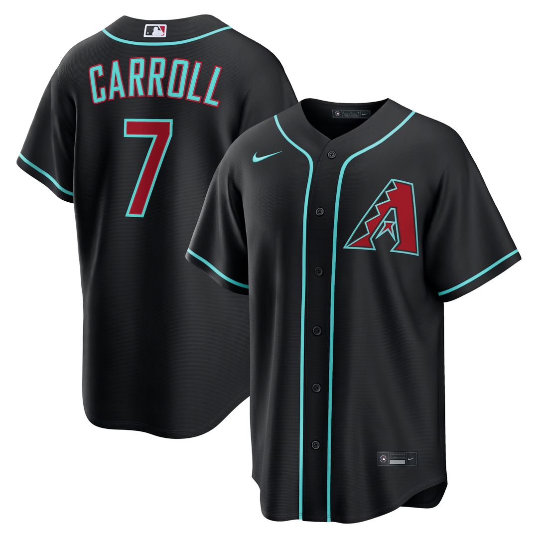 Corbin Carroll Arizona Diamondbacks Nike Alternate Replica Jersey - Black