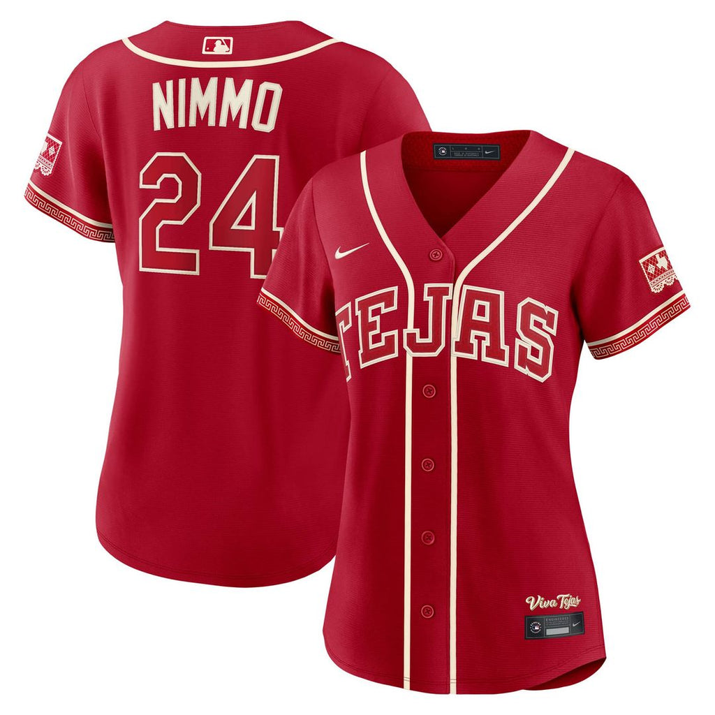 Brandon Nimmo Texas Rangers Nike Women's 2026 City Connect Stadium Jersey - Red