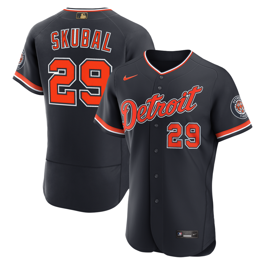 Tarik Skubal Detroit Tigers Nike Alternate MLB Awards Authentic Jersey - Navy