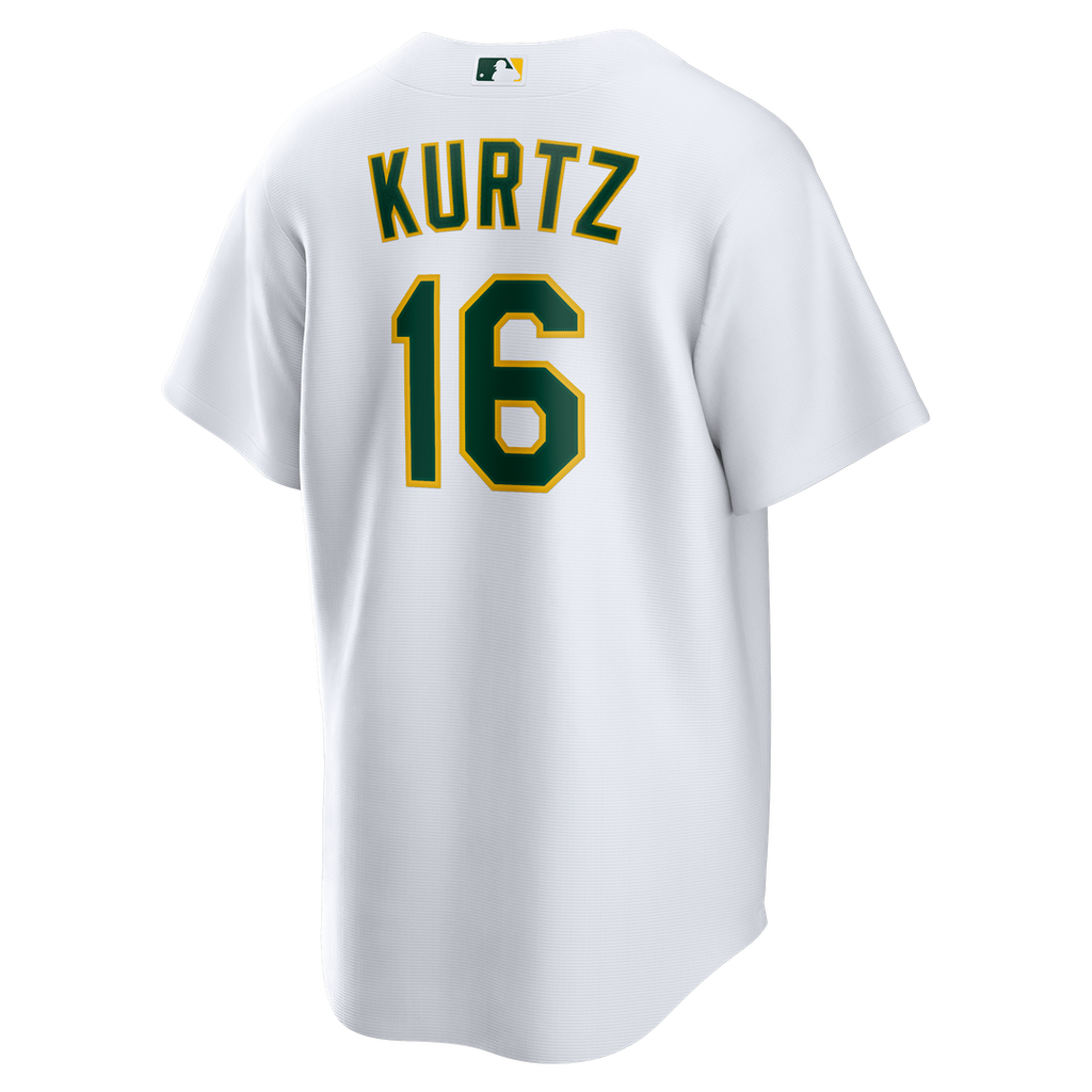 Nick Kurtz Athletics Nike Home Replica Player Jersey - White