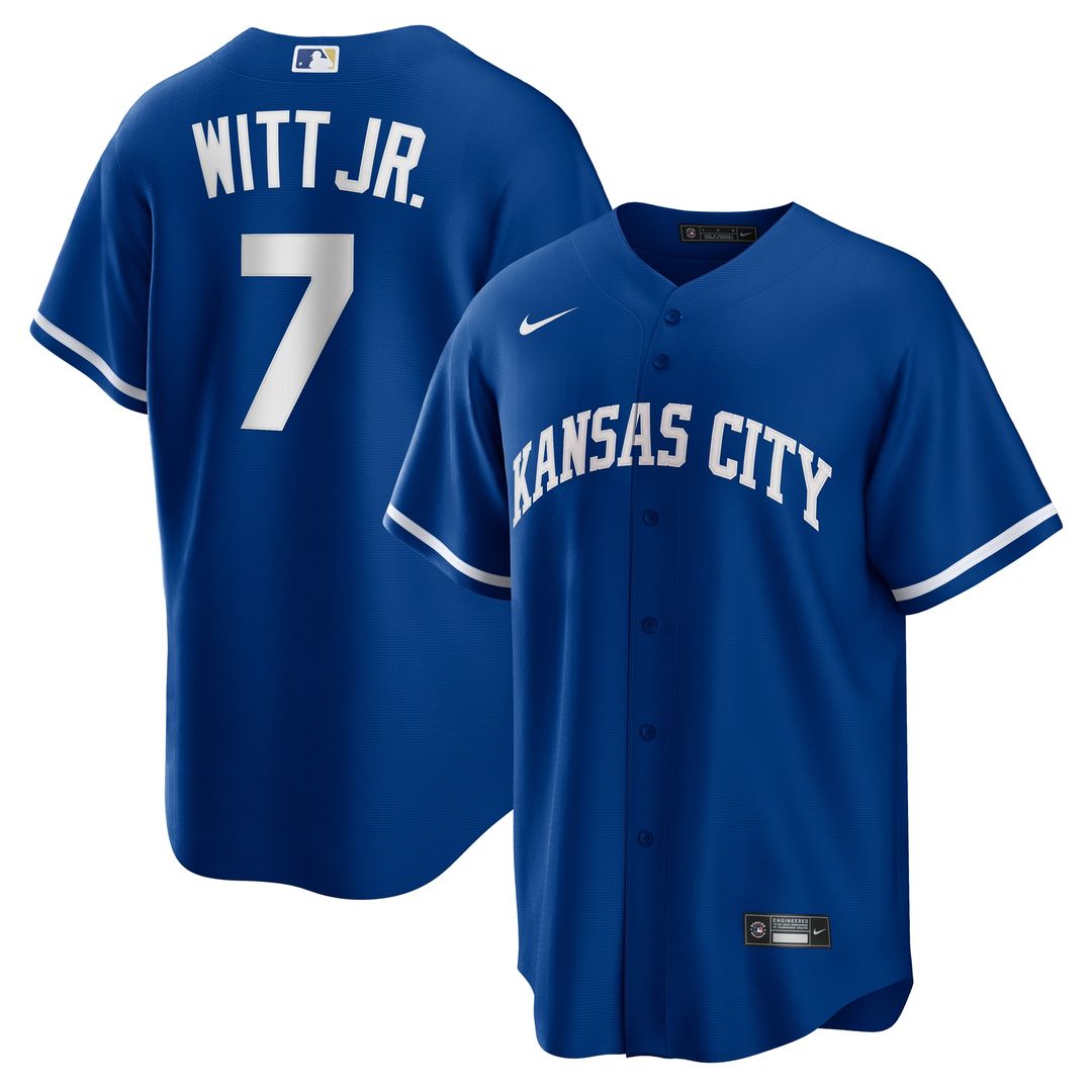 Bobby Witt Jr. Kansas City Royals Nike Road Replica Jersey - Gray