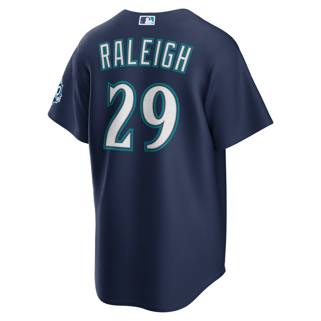 Cal Raleigh Seattle Mariners Nike  Home Stadium 50th Season Patch Jersey - White