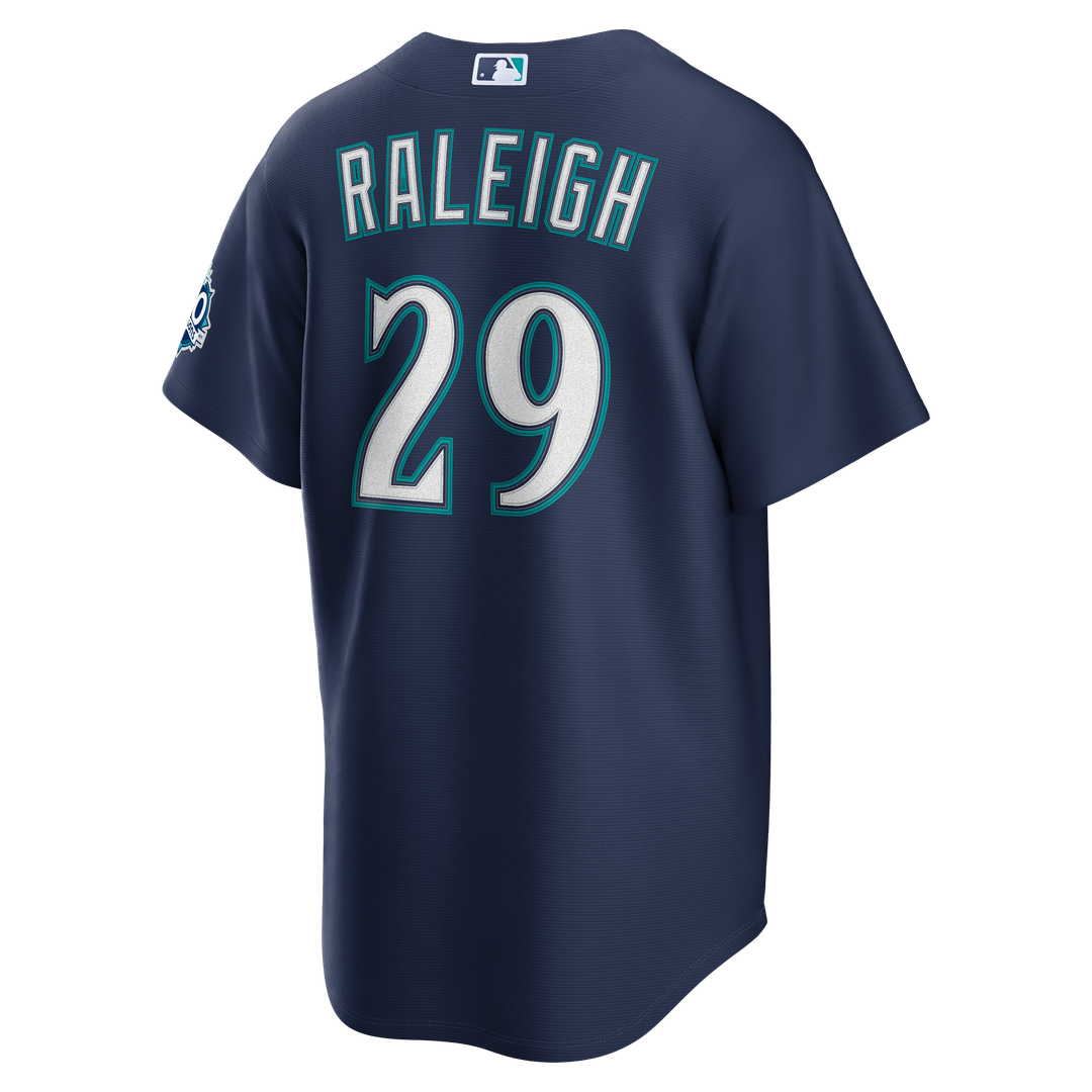 Cal Raleigh Seattle Mariners Nike  Home Stadium 50th Season Patch Jersey - White