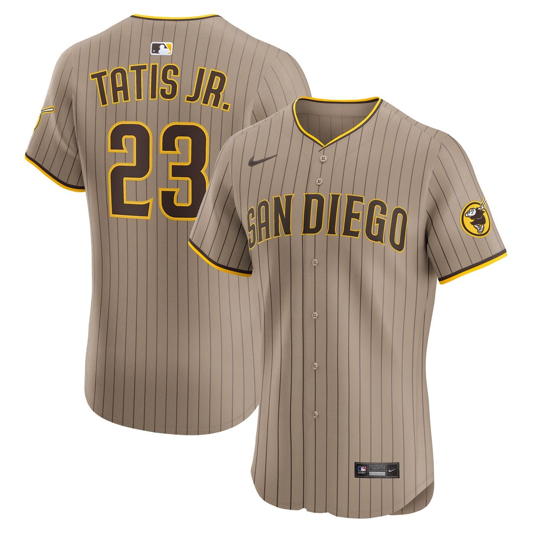 Fernando Tatis Jr. San Diego Padres Nike Road Elite Jersey - Brown