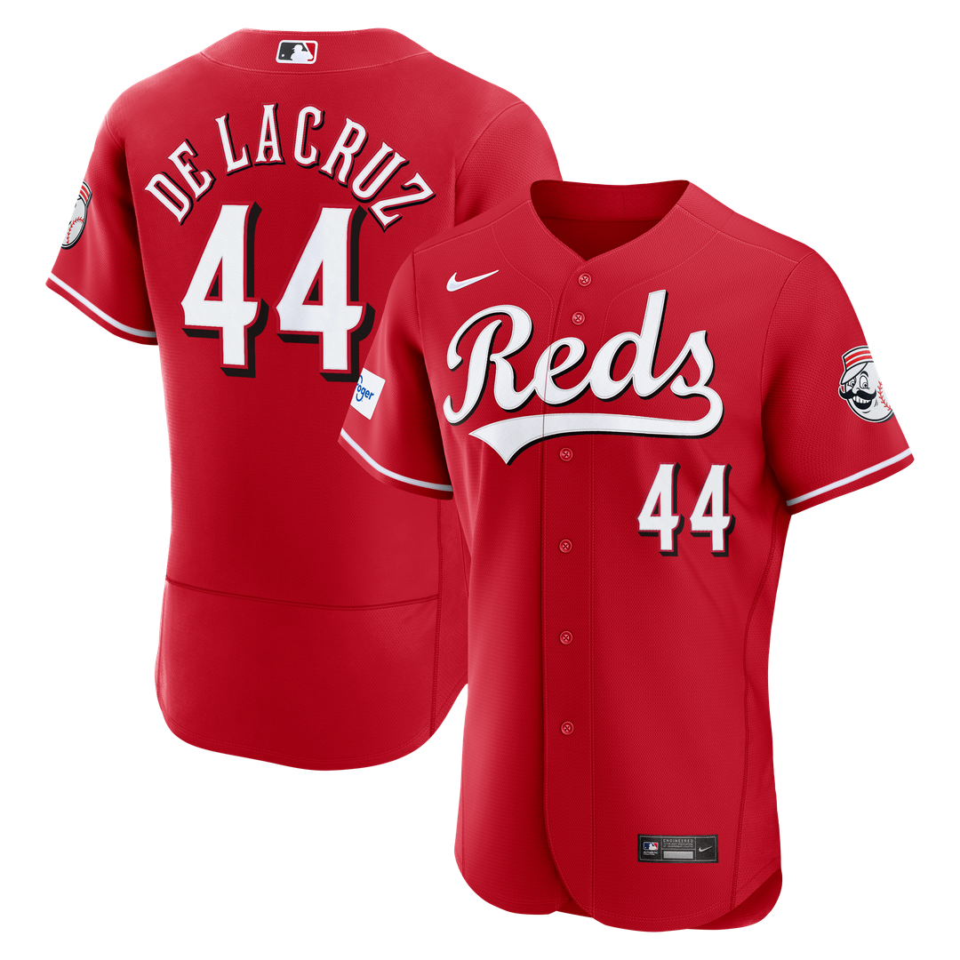 Elly De La Cruz Cincinnati Reds Nike Alternate Authentic Sponsor Patch Jersey - Red