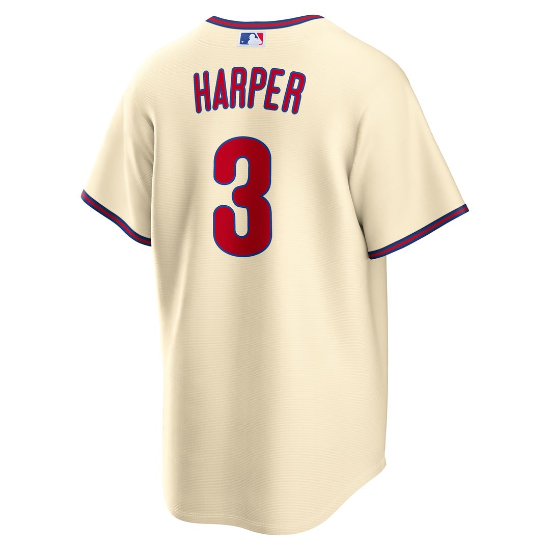 Bryce Harper Philadelphia Phillies Nike Alternate Replica Jersey - Cream