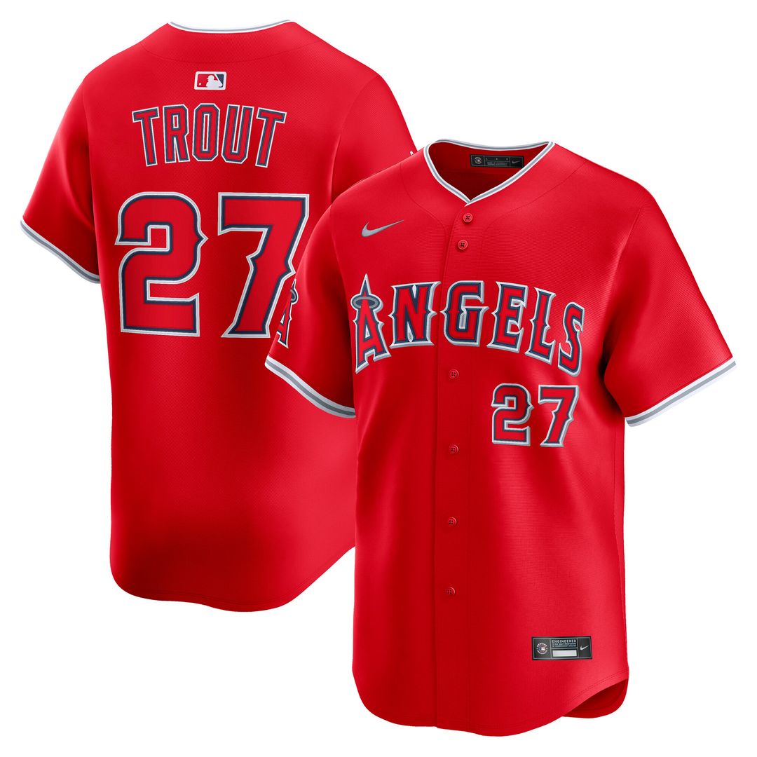 Mike Trout Los Angeles Angels Nike Home Limited Player Jersey - White